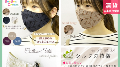 韓國設計 韓國生產 韓國製造 絲綢 純棉 口罩 砂米色