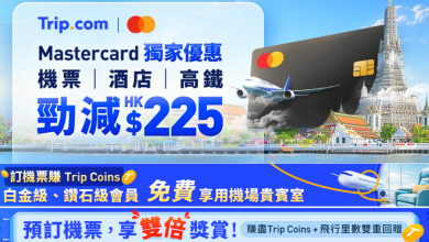 機票 酒店 高鐵 旅遊 行程 優惠 折扣 優惠碼 Trip.com Mastercard Discount